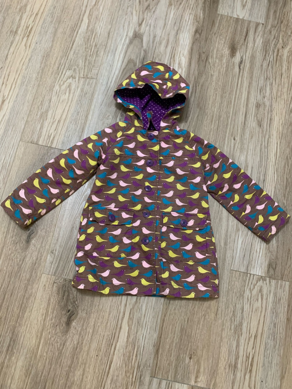 Mini Boden Birds Spring Jacket Coat Lightweight 4-5 yrs
